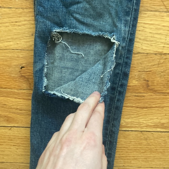 Rag & Bone Distressed Skinny Jeans - Picture 2 of 10